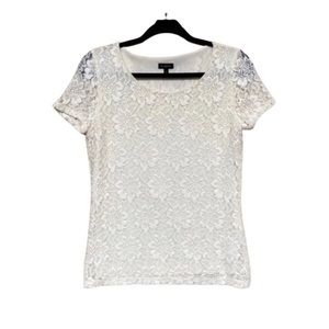 *SALE**** Talbots cream color lace top size small